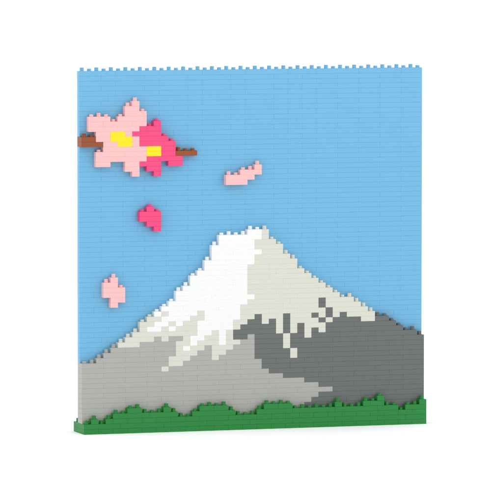 Mount Fuji Brick Painting 01S - JEKCA | Plastic Building Blocks