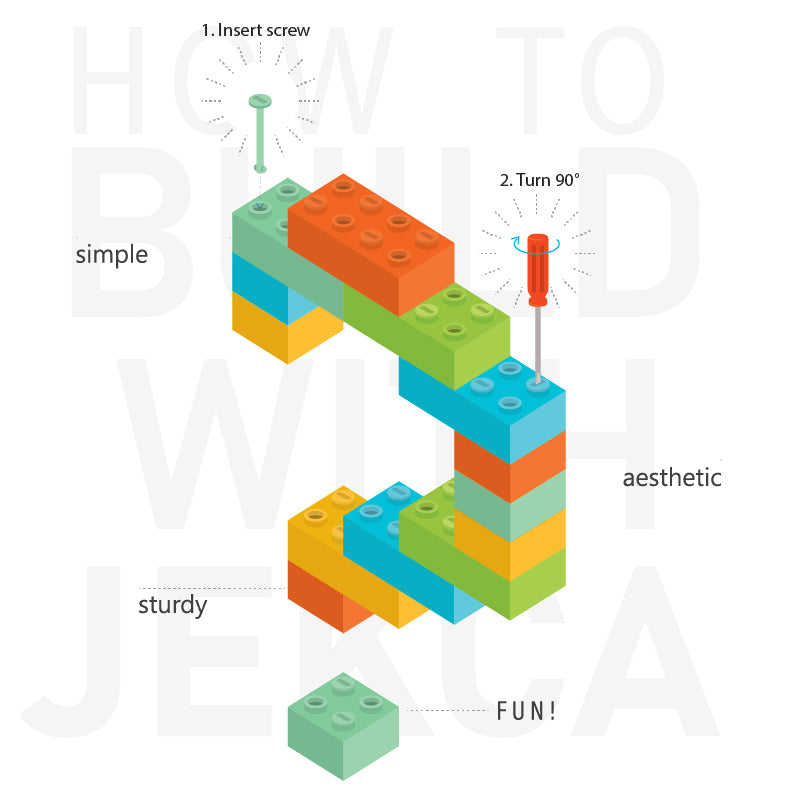 Cat 07S-M02 - JEKCA | Plastic Building Blocks for Kidults