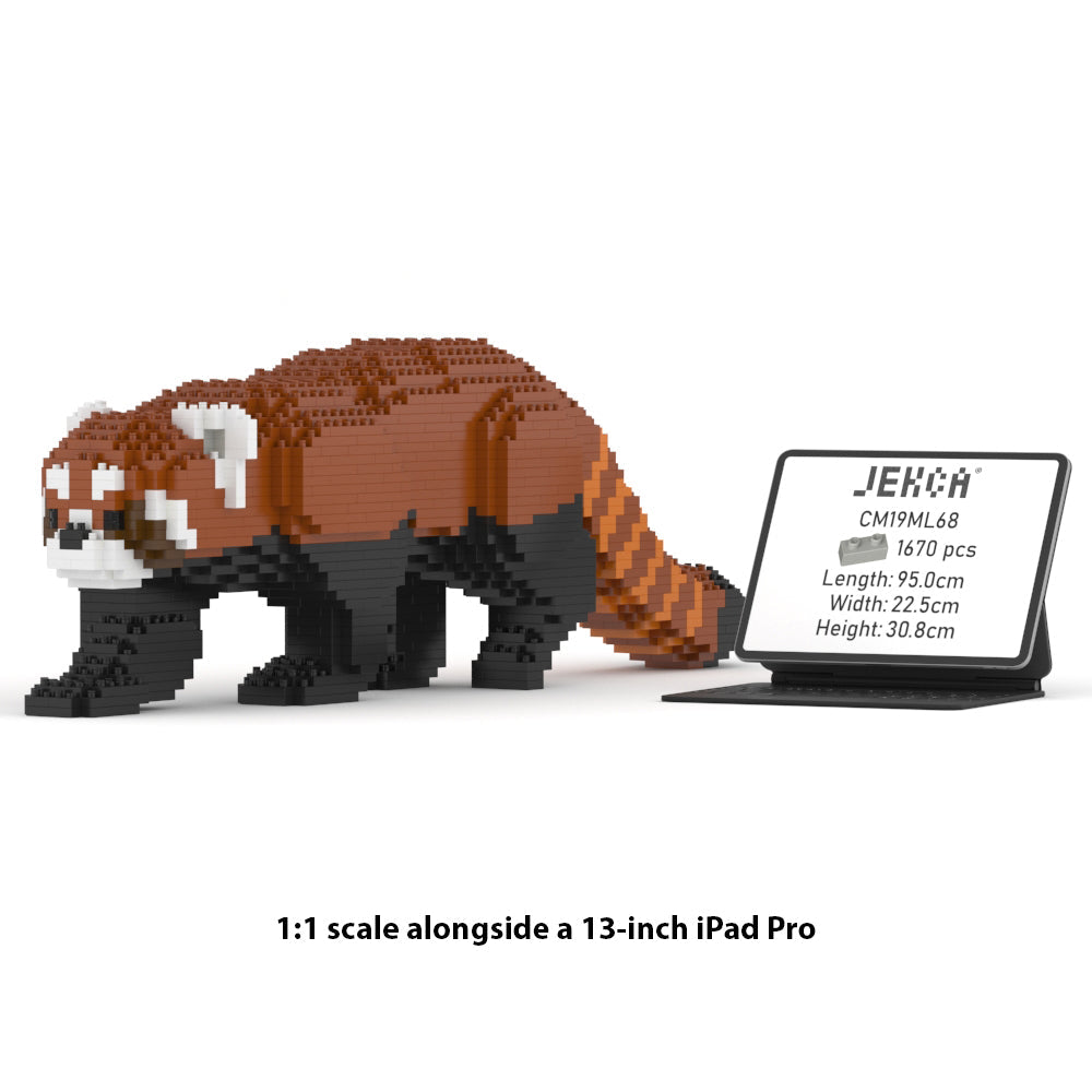 Red Panda 02S - JEKCA | Plastic Building Blocks for Kidults – JEKCA US