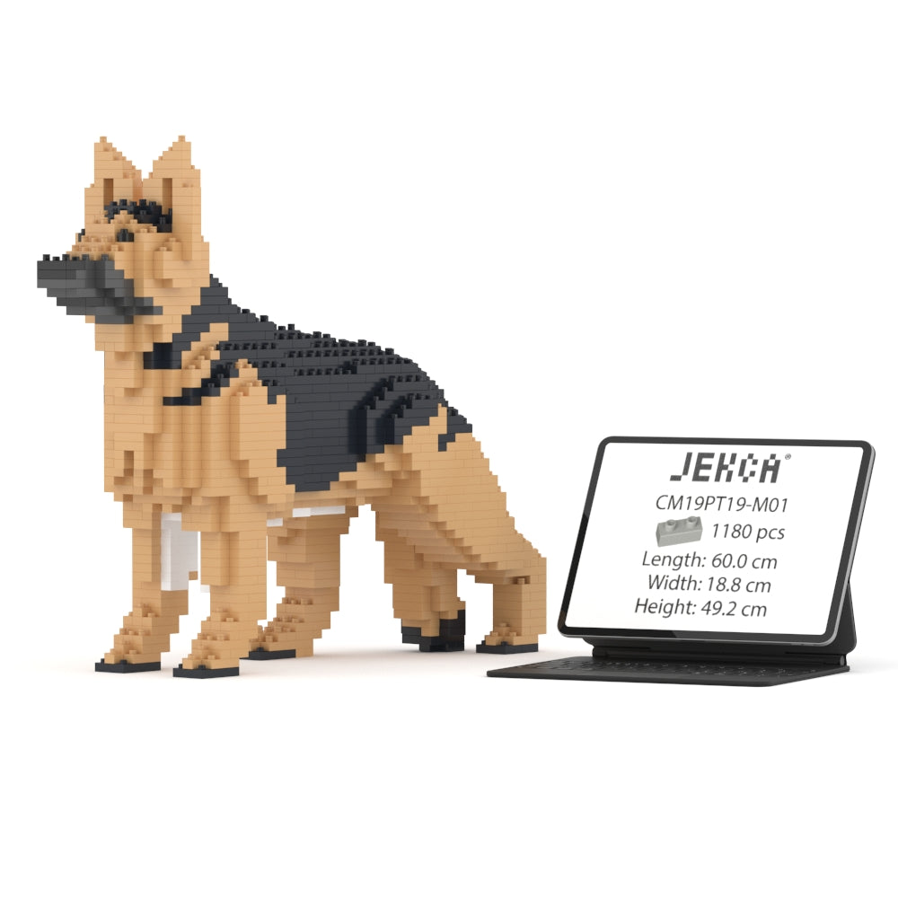 German Shepherd 01-M01 - JEKCA | Plastic Building Blocks for