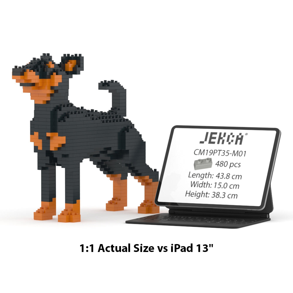 Miniature Pinscher 01-M01 - JEKCA | Plastic Building Blocks for