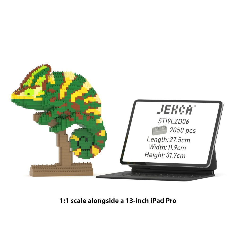 Veiled Chameleon 01S - JEKCA | Plastic Building Blocks for Kidults