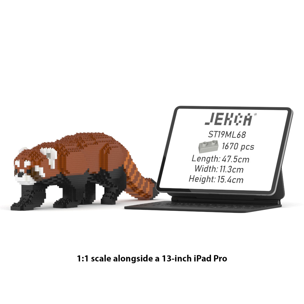 Red Panda 02S - JEKCA | Plastic Building Blocks for Kidults – JEKCA US