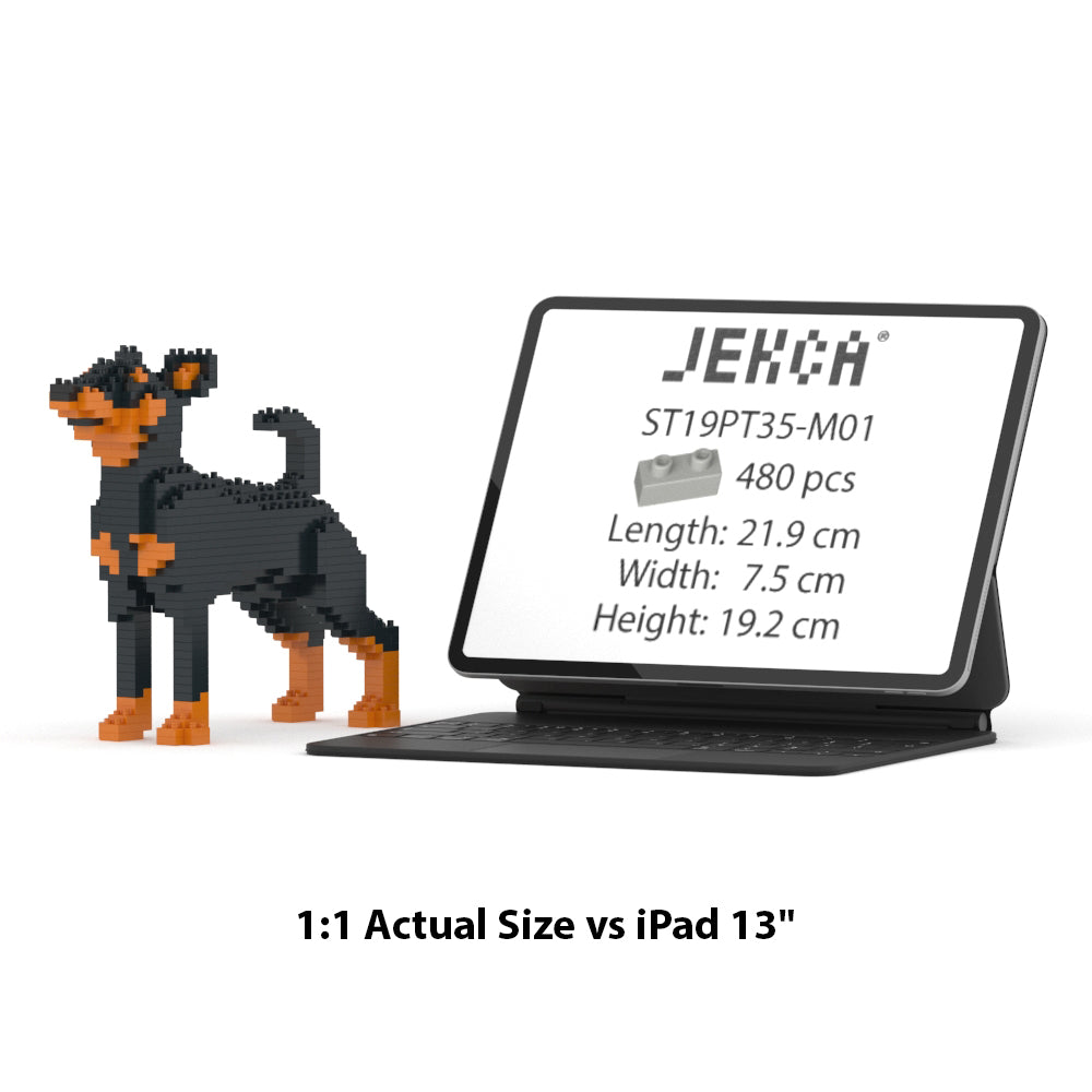 Miniature Pinscher 01-M01 - JEKCA | Plastic Building Blocks for