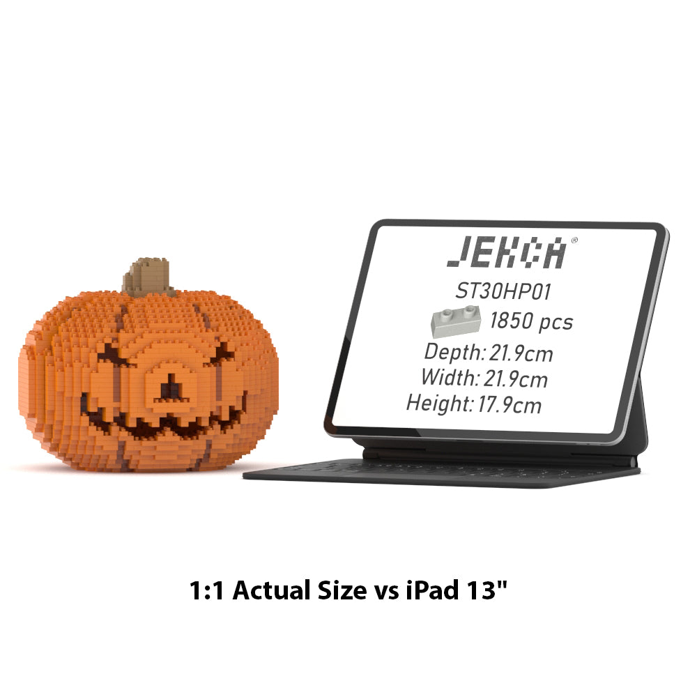 Halloween Pumpkin 01S - JEKCA | Plastic Building Blocks for