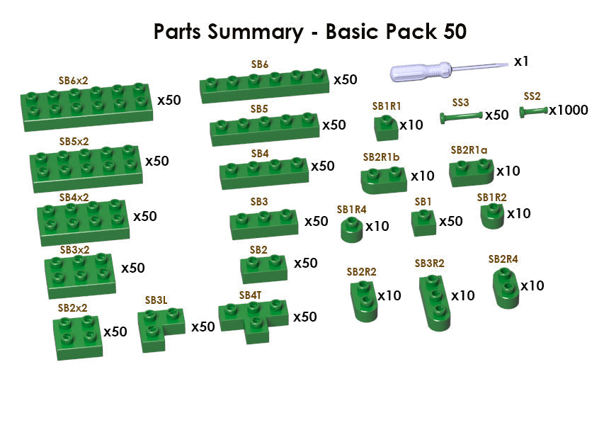 Sculptor Basic Pack 50 - Green#347