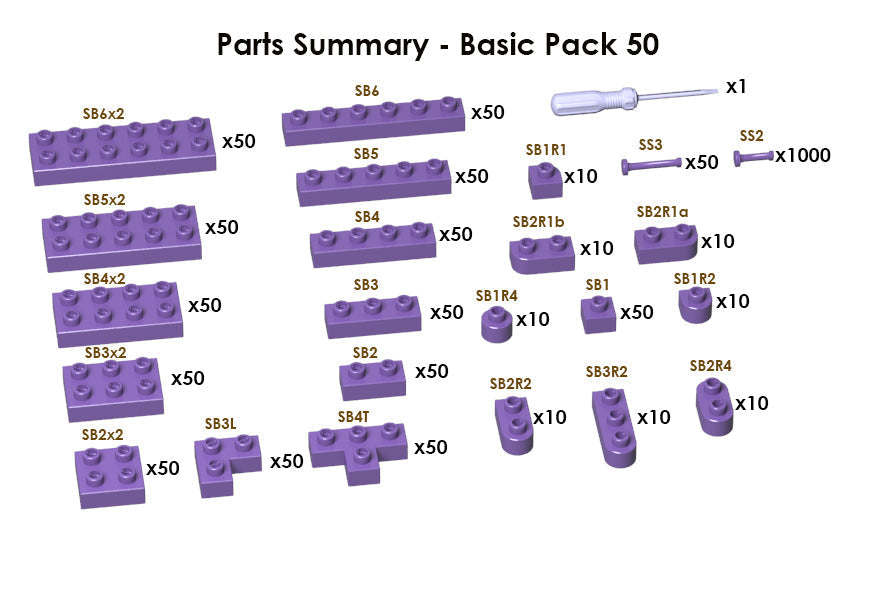 Sculptor Basic Pack 50 - Deep Purple#265