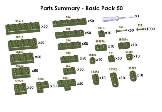 Sculptor Basic Pack 50 - Army Green#5743