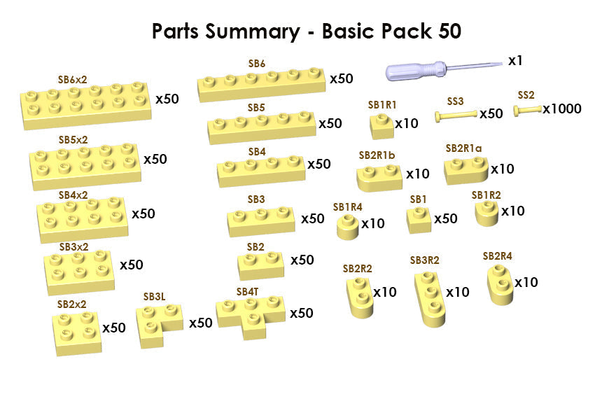 Sculptor Basic Pack 50 - Light Yellow#600